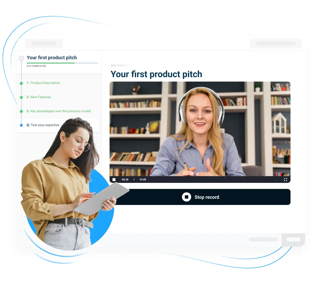 AcademyOcean LMS: Video Feedback Feature