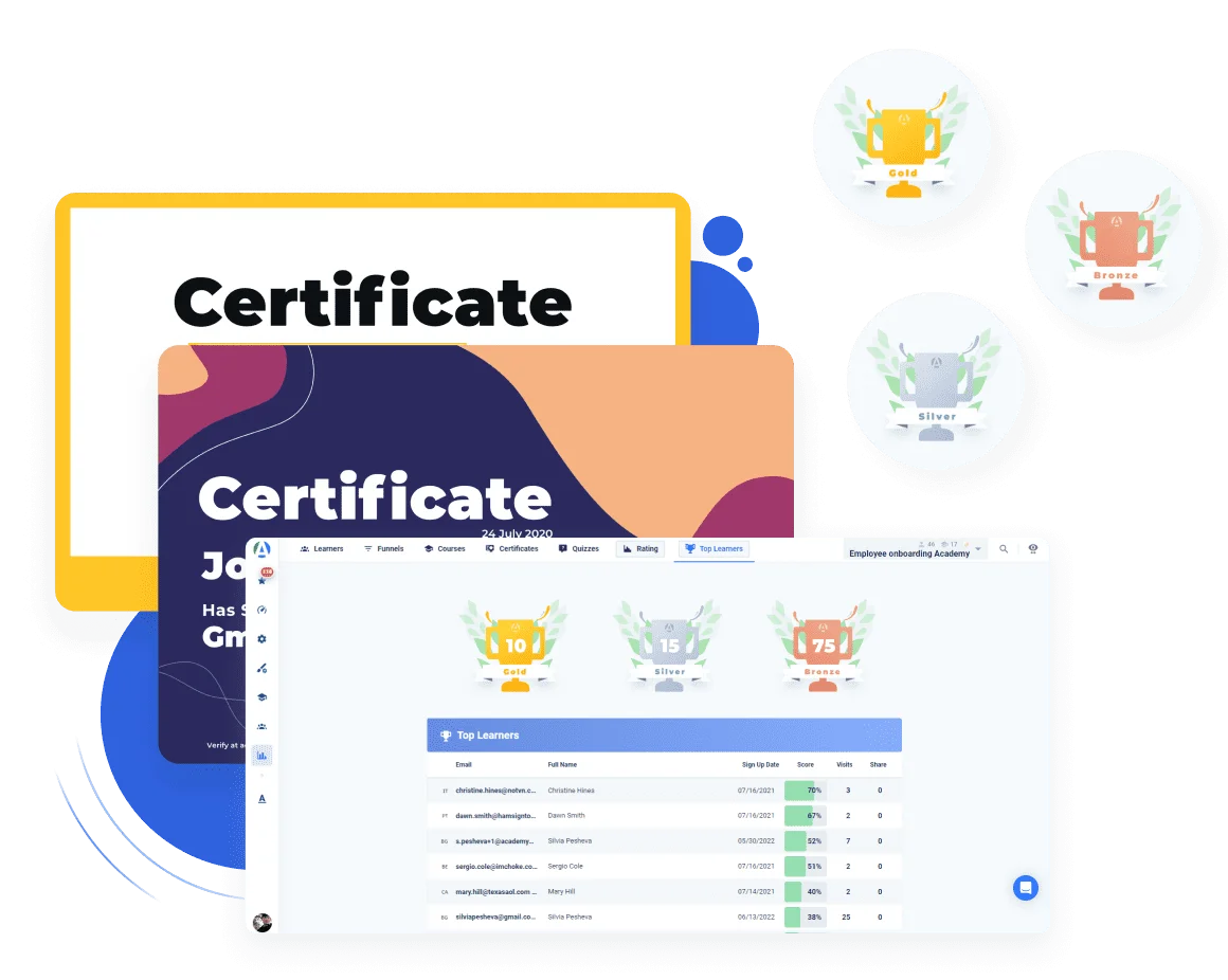 AcademyOcean: Interactive Gamification Elements - eloomi Competitors Series