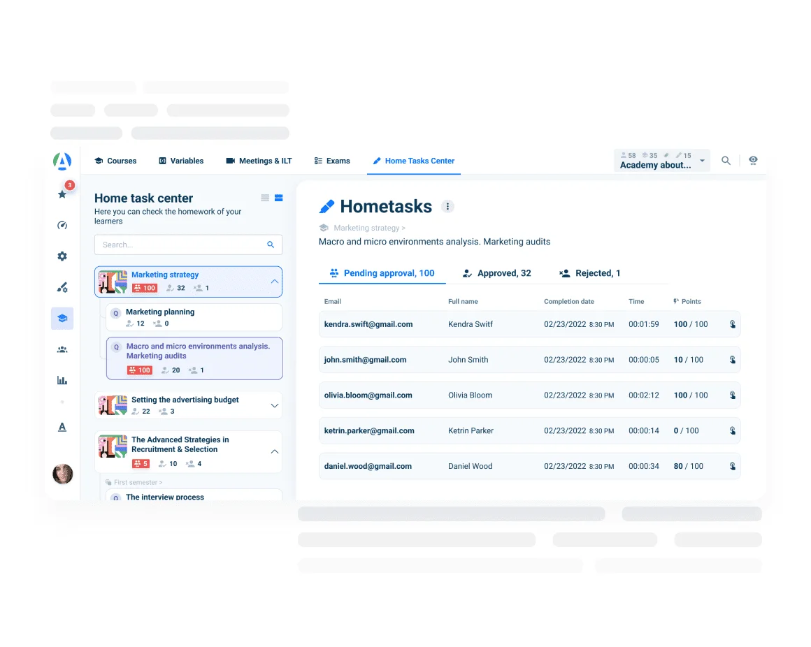 Home Task Center at AcademyOcean LMS Home Task Center at AcademyOcean LMS