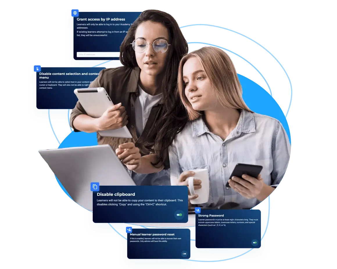 Northpass alternative: AcademyOcean LMS Security