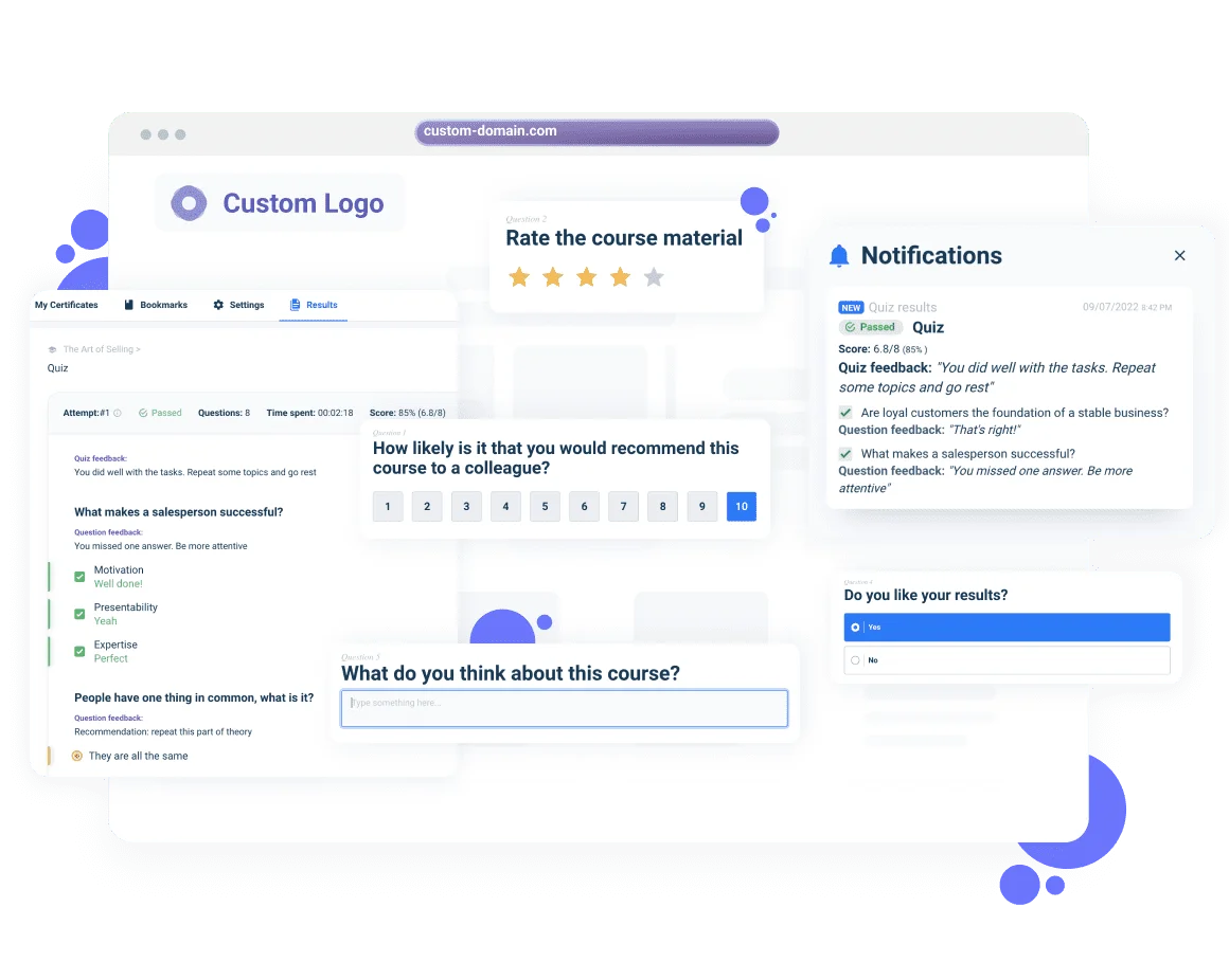 Assessments in AI-powered LMS: AcademyOcean