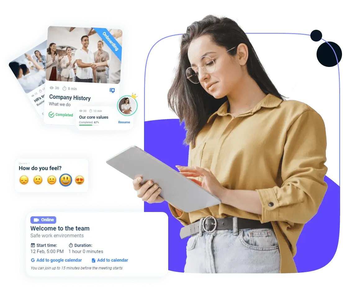 Employee onboarding with AI-based LMS: AcademyOcean