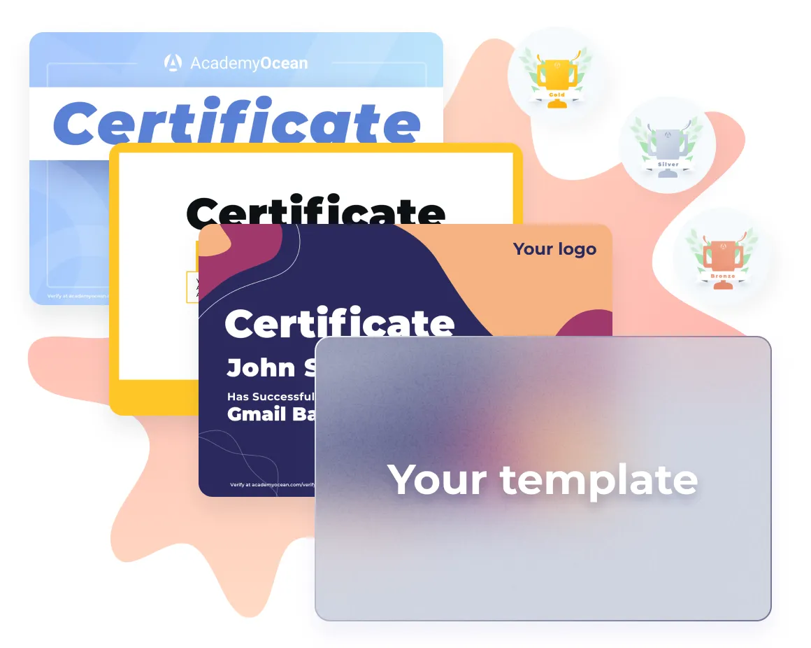 An LMS with gamification offers various badges and certificates as rewards for achievements, encouraging continuous learning and skill development