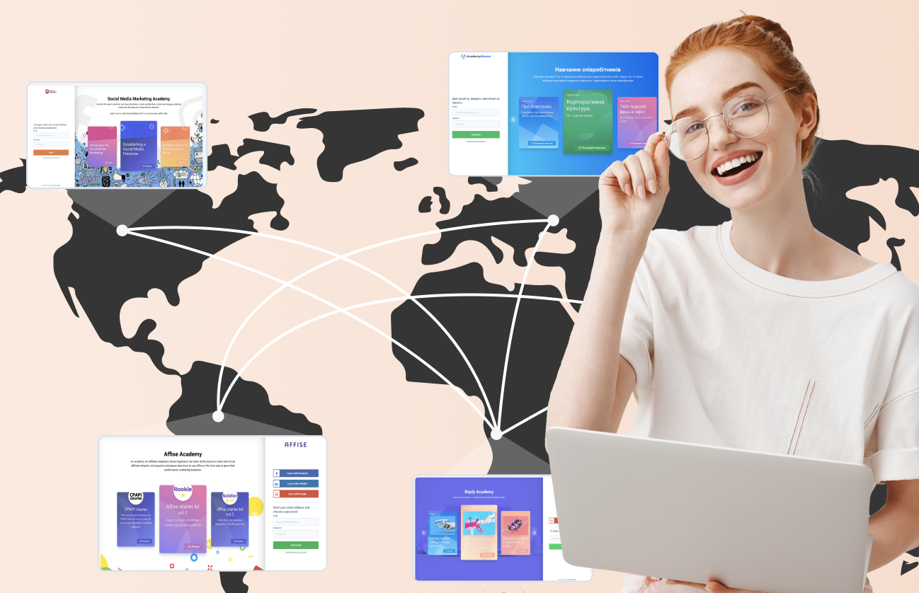 Tailored LMS Portals for Insurance Branches Customized LMS portals for different insurance branches