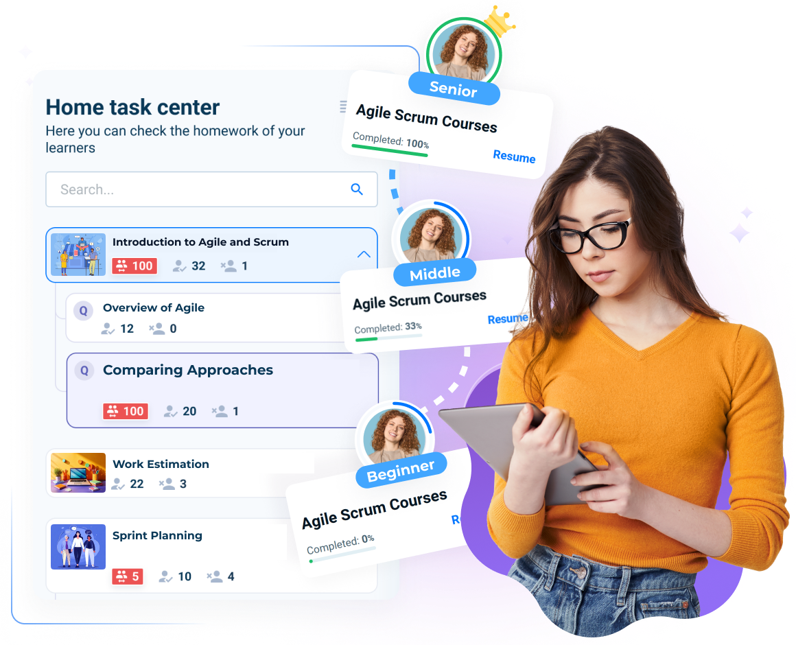 Icon representing personalized learning