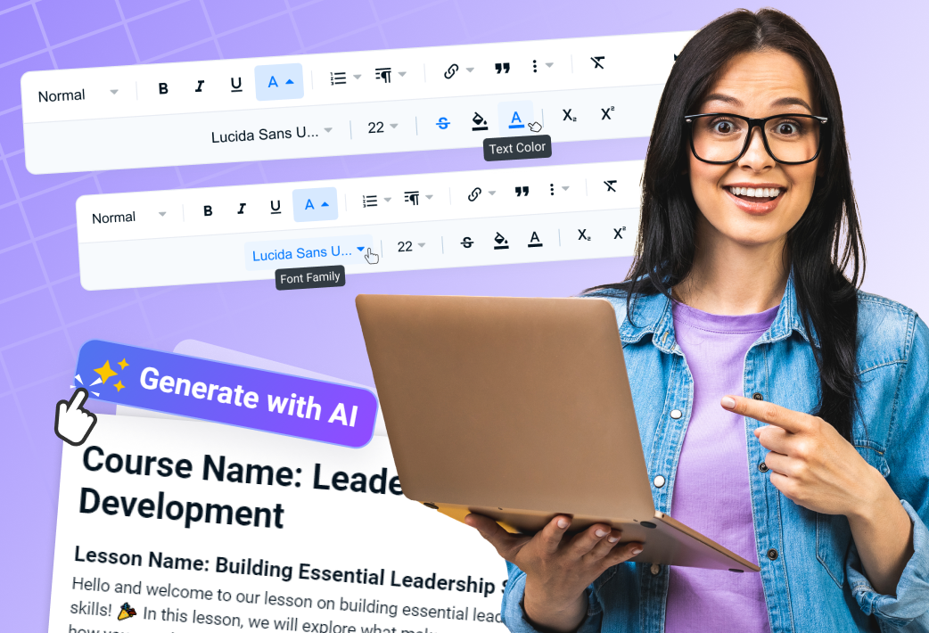 Скриншот интерфейса редактора текста с функцией генеративного ИИ