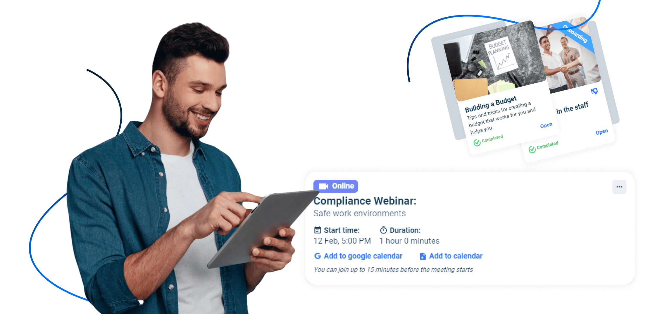 Key Features of Blended Learning Software Blended learning software highlighting essential LMS features for effective online and offline instruction