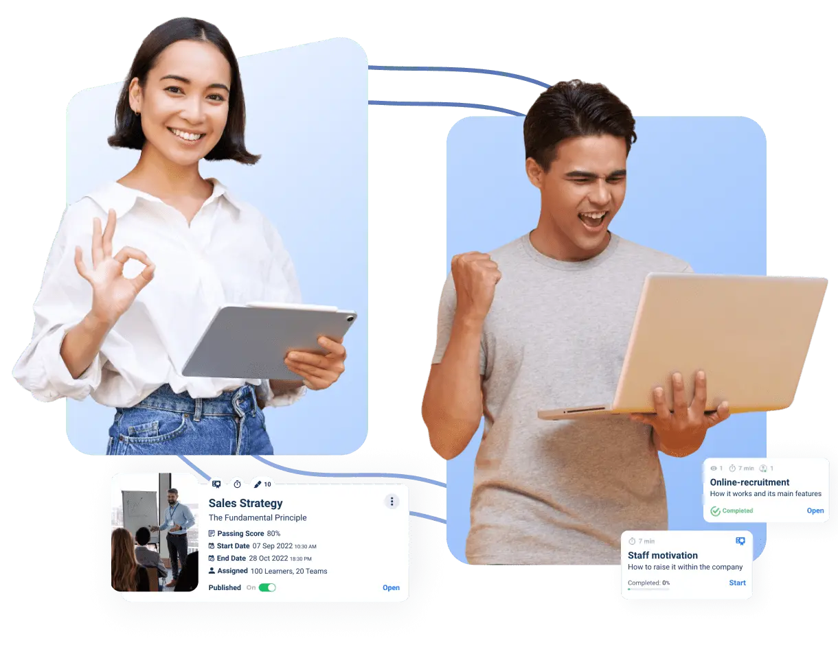 Comprehensive Blended Learning Platform Blended learning platform showcasing diverse digital tools and resources for comprehensive online education experiences