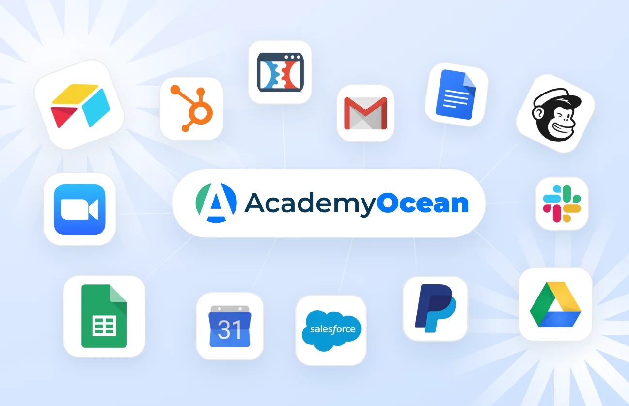 Powerful Integrations for Your HR LMS at AcademyOcean Seamlessly integrate AcademyOcean's HR LMS with your existing HR tools and software