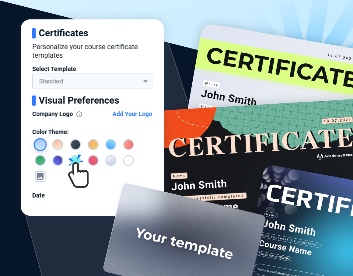 White Label LMS: Custom certificates for employee recognition