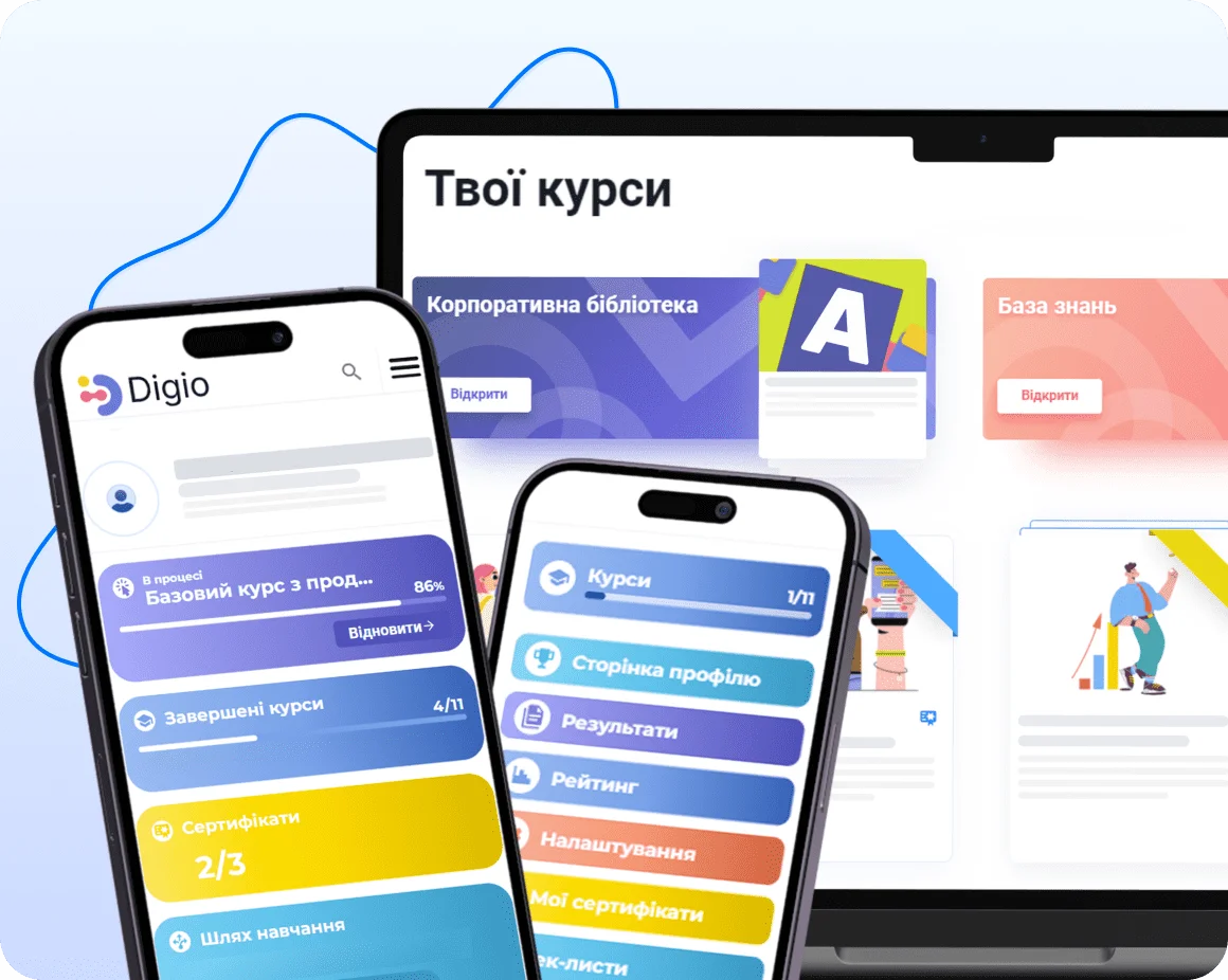 Доступ до системи електронного навчання персоналу HoReCa цілодобово з будь-якого пристрою для зручності та ефективності навчання