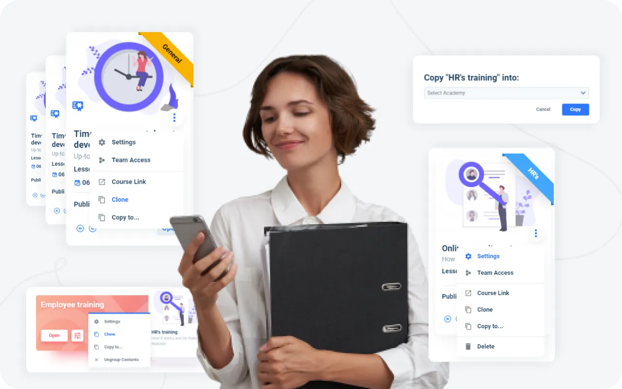  AcademyOcean LMS: Course managing