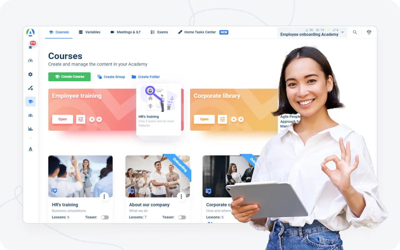 AcademyOcean LMS: Course catalogue