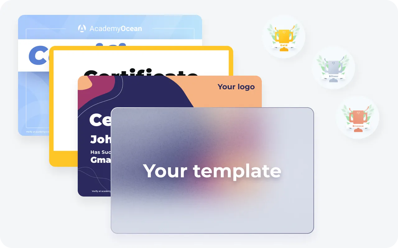 Certificate customization at AcademyOcean LMS