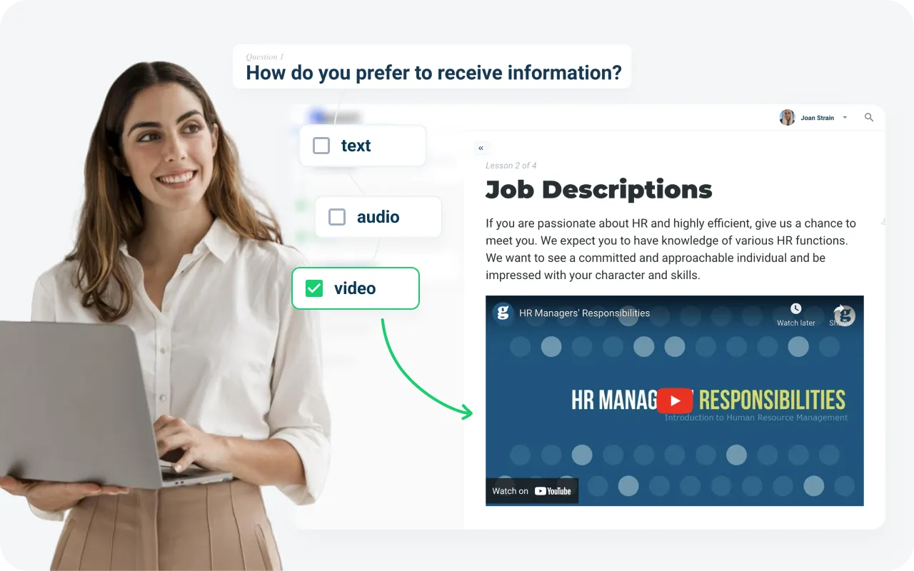 Embrace multimedia resources that cater to diverse learning preferences, creating an immersive and multisensory onboarding journey for maximum knowledge retention