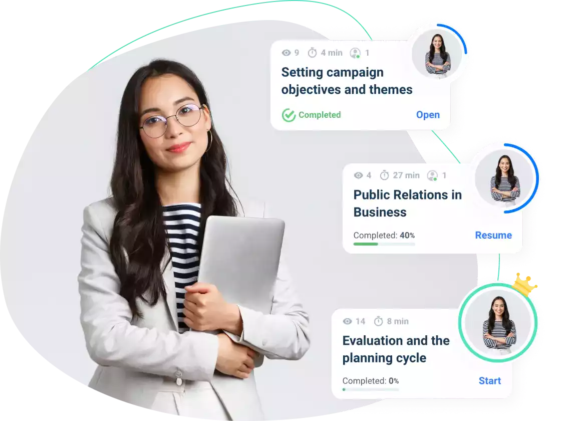 Deblocati puterea instruirii online a angajatilor cu o platforma intuitiva si captivanta care inspira invatarea continua