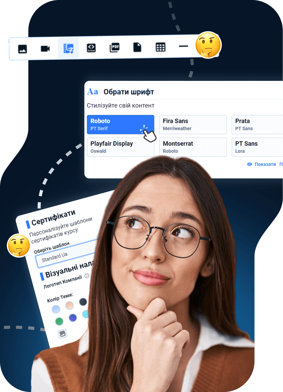 Візуалізація навчального шляху учня з уроками та сертифікатами Зображення дорожньої карти учня з уроками та сертифікатами