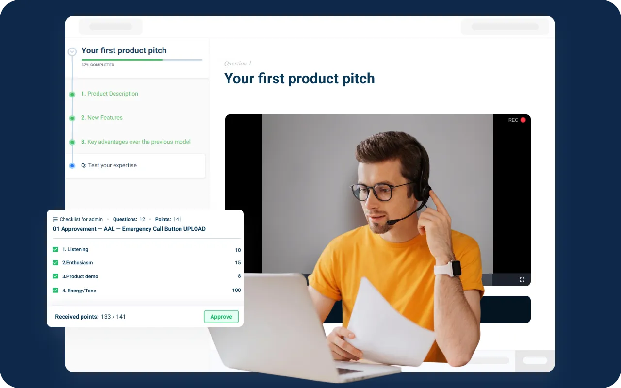 Video task at AcademyOcean LMS