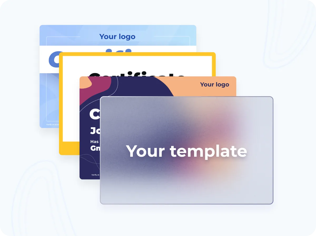Assign customizable certifications for your learners after they complete financial service training