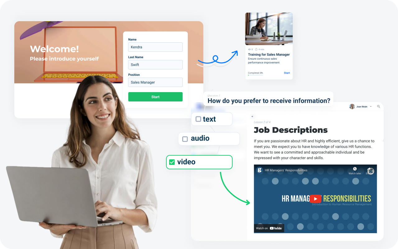 Dynamic and adaptive content in AcademyOcean LMS: Multimedia elements and adaptive learning features within AcademyOcean’s LMS for enhancing call center training programs