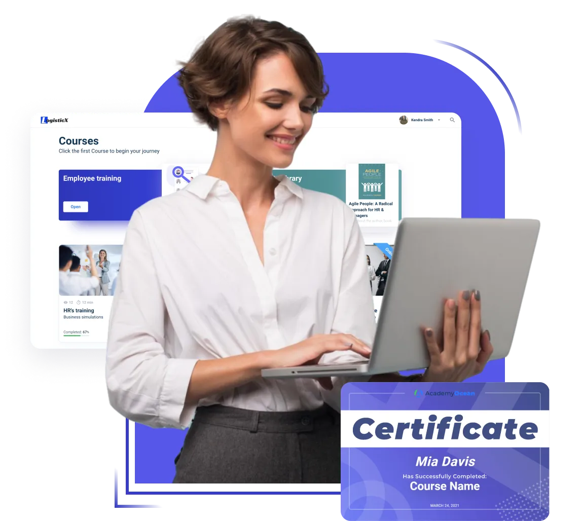 Comprehensive LMS compliance training platform showcasing intuitive interface and diverse course offerings to meet regulatory standards and enhance organizational compliance efforts