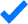Blue Heavy Check Mark
