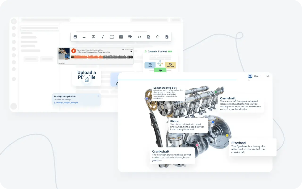 Engage learners with elearning software engineering that supports multiple formats for immersive engineering training