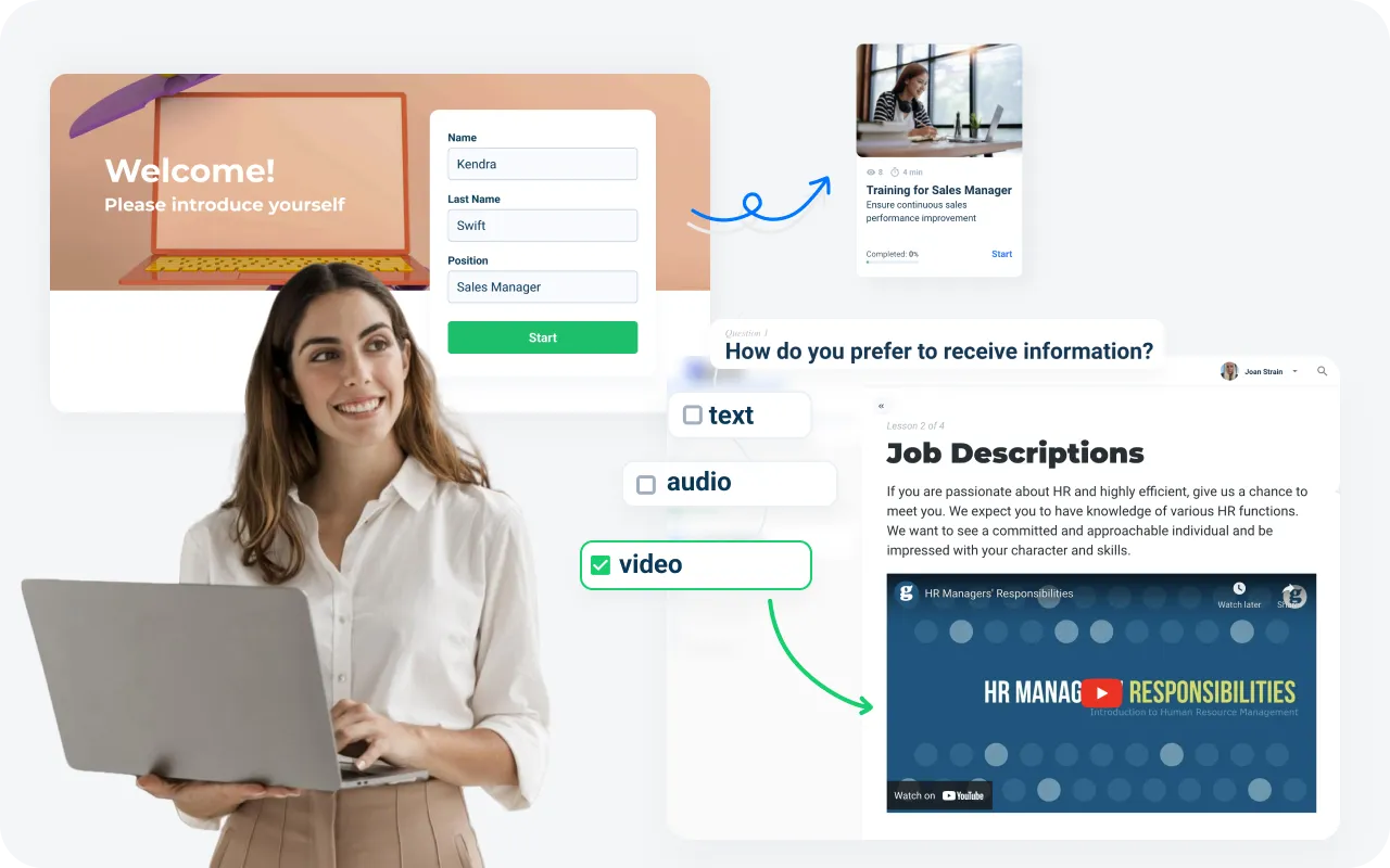 Bring your induction training to life with multimedia content using our software