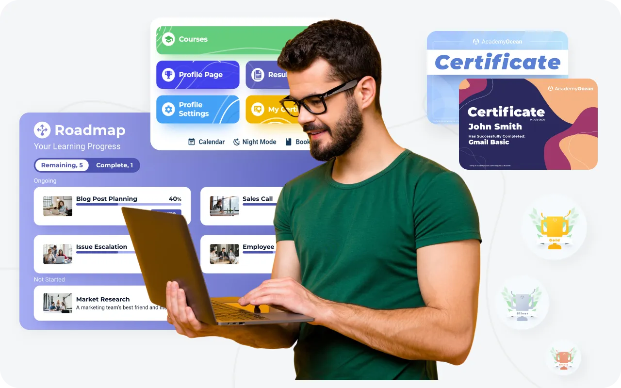 Personalized learning paths at AcademyOcean LMS