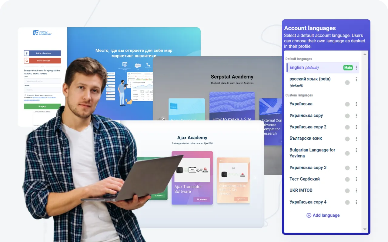 Quizzes and surveys at AcademyOcean LMS