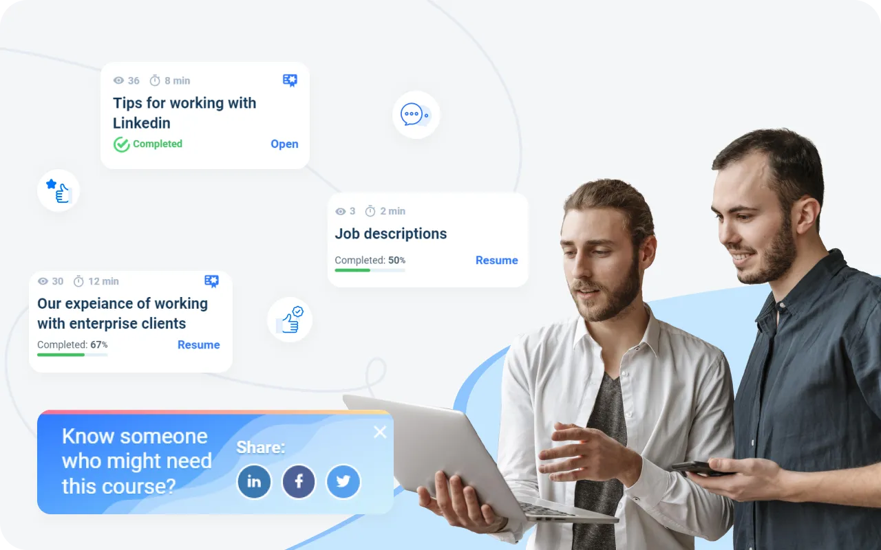 Microlearning training courses for diverse audiences
