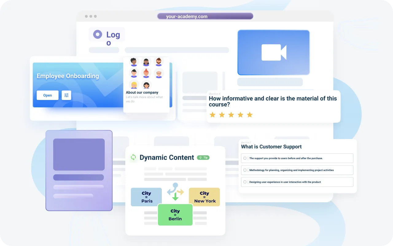 User-friendly learning management system for nonprofits course creator