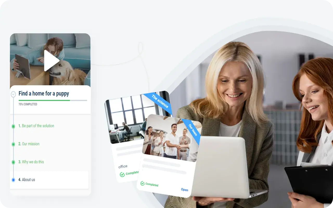 Engaging learning management system for non profit courses