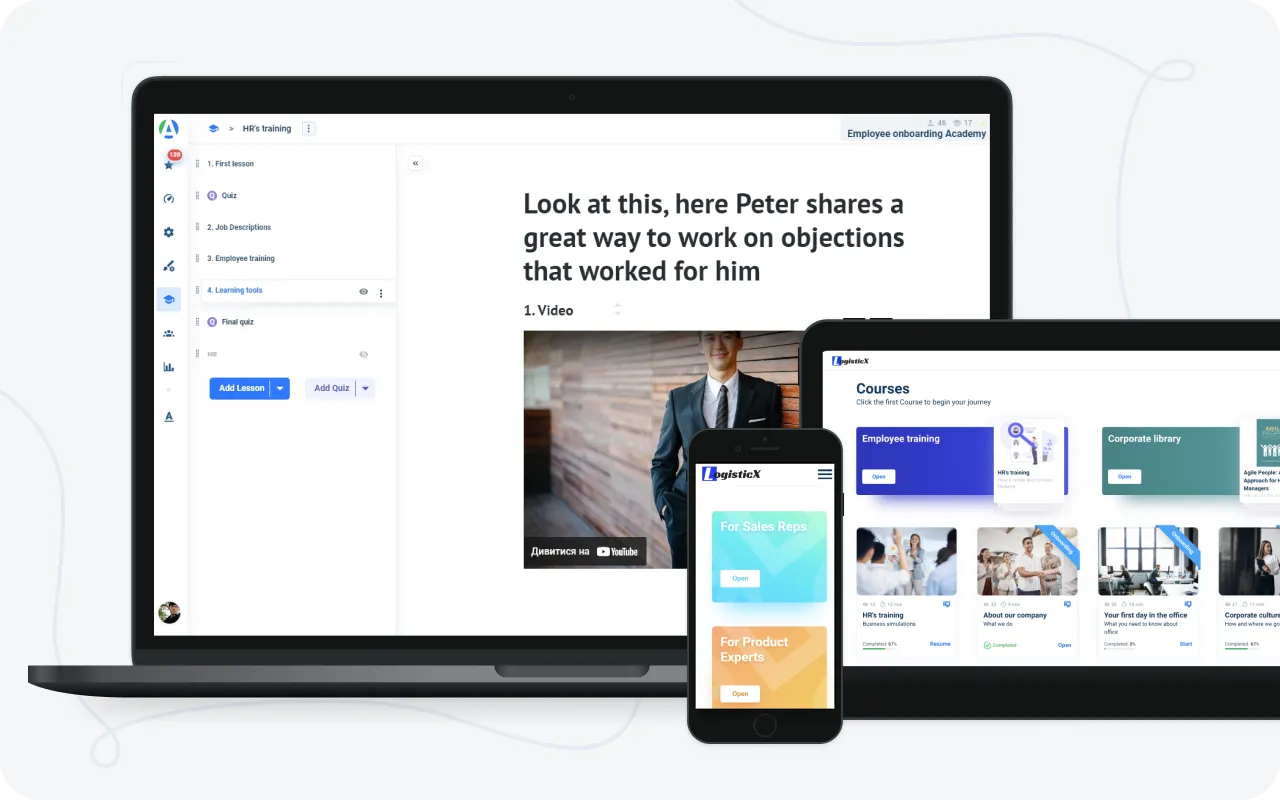 Product training platform: AcademyOcean LMS