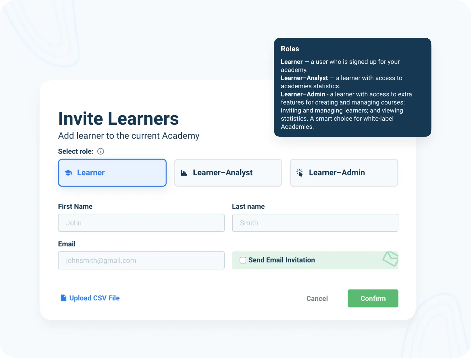 Remote training tools: Automated learning paths in AcademyOcean LMS, illustrating a user-friendly interface for creating, managing, and optimizing custom learning sequences to enhance remote team development and upskilling