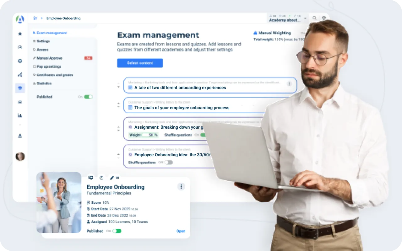 Tutoring business software with a robust quizzes and exams feature to maximize your tutoring success!